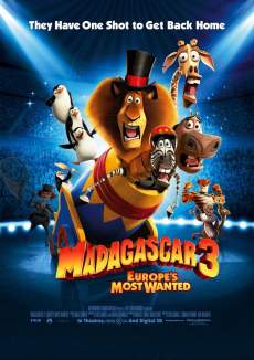 Madagascar 3 2012 Dual Audio Hindi 480p 300MB Mp4Moviez